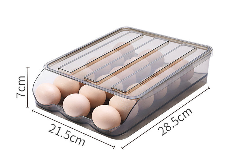 Egg Storage Box Refrigerator Special Drawer Rolling